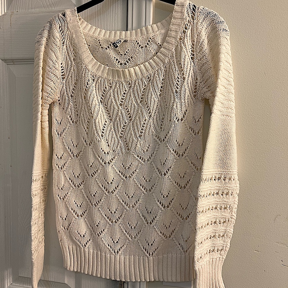 off white knitted sweater